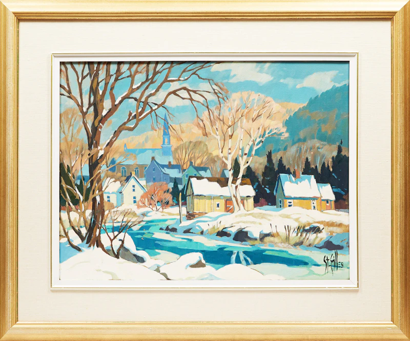 St. Gilles, Village Anse St. Jean, Saguenay, oil on canvas - view 2
