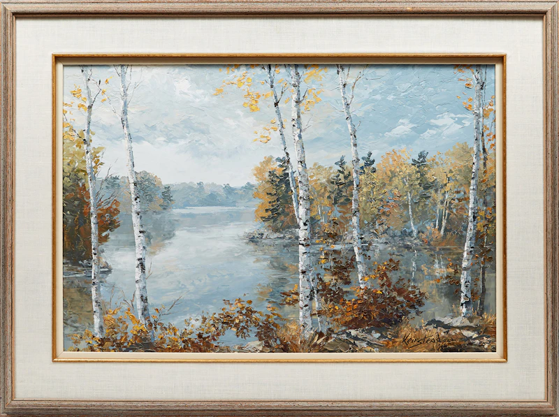 James Keirstead, Silver Dawn, Buck Lake, oil on board - view 2