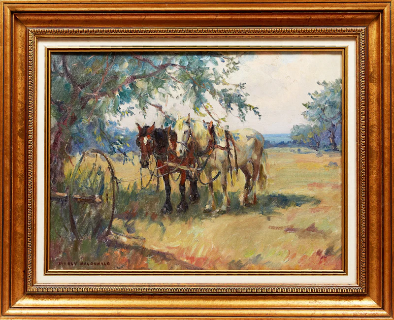 Manly Edward MacDonald, Noon Day Rest , oil on canvas - view 2