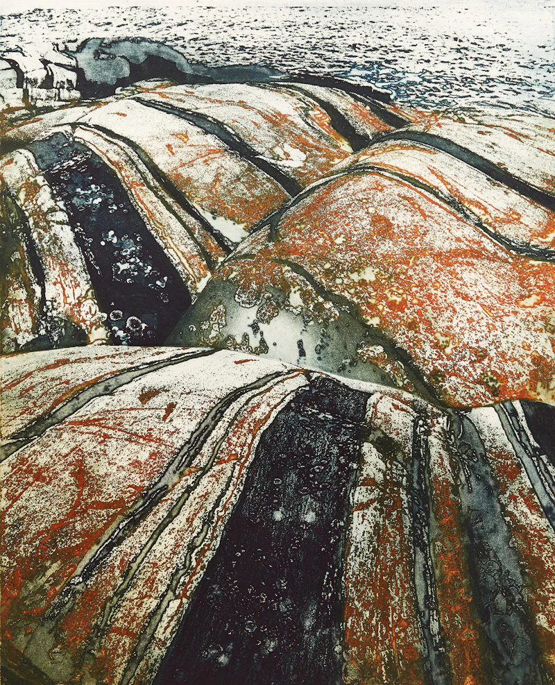 Edward John Bartram, Rolling Rocks, Northern Image Series, colour etching, 1976 - view 1