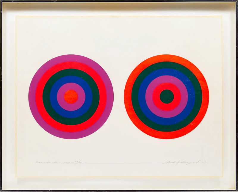 Claude Tousignant, Duo-66-66-1969, silkscreen, 1971 - view 2
