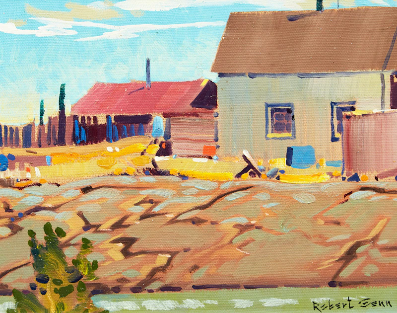 Houses at Rae-Edzo, N.W.T. by Robert Genn
