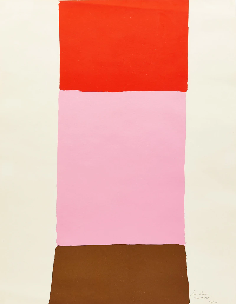 Jack Hamilton Bush, Sash (Toronto 20), colour silkscreen