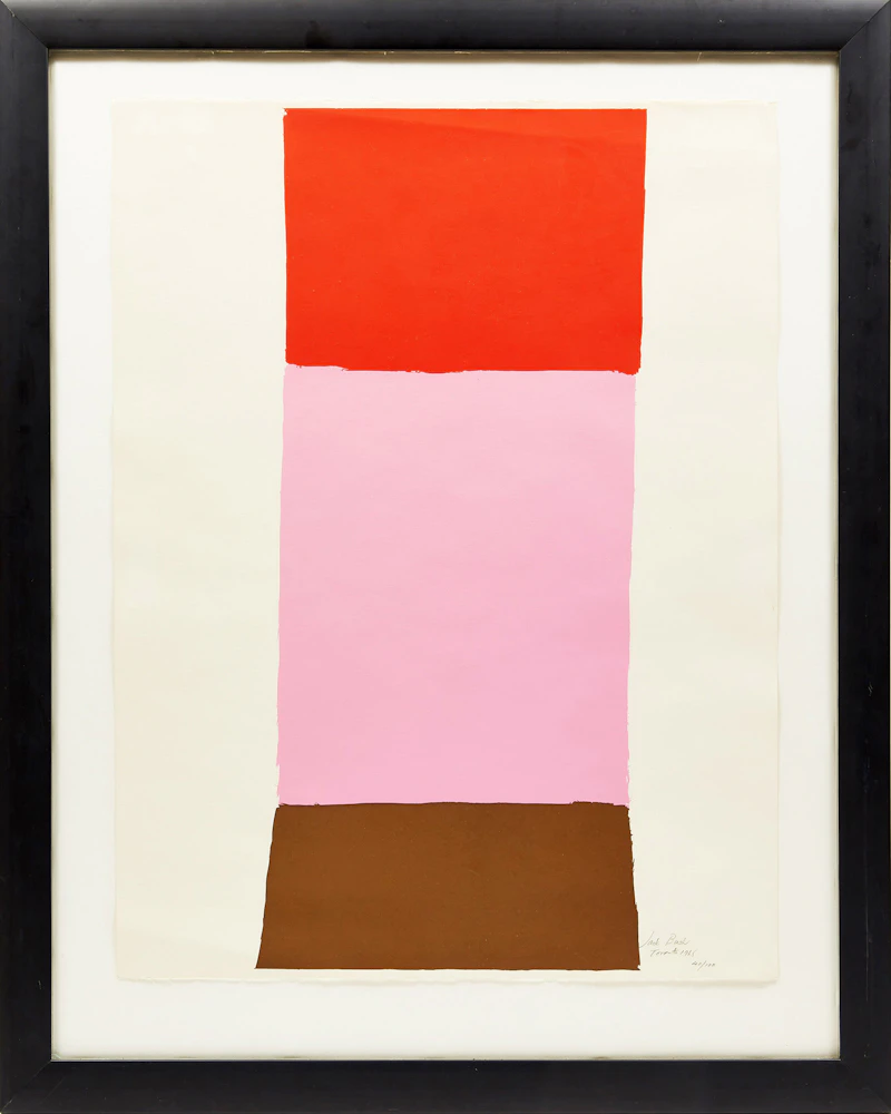 Jack Hamilton Bush, Sash (Toronto 20), colour silkscreen, 1965 - view 2