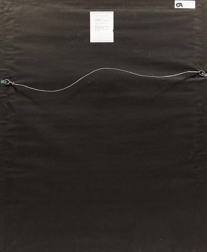 Jack Hamilton Bush, Sash (Toronto 20), colour silkscreen, 1965 - view 3