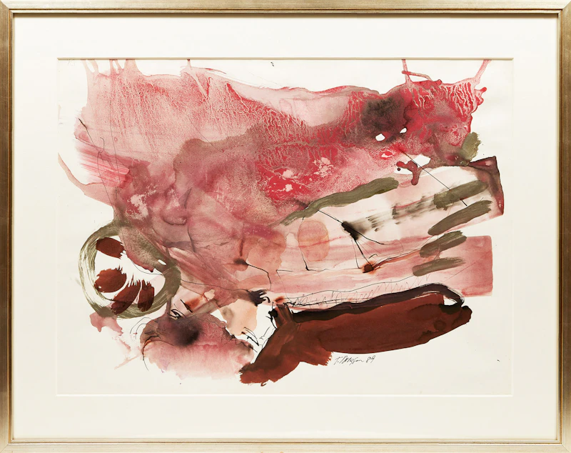 Thomas Sherlock Hodgson, Untitled Abstraction, mixed media on paper, 1989 - view 2