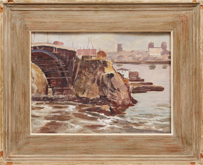 Robert Wakeham Pilot, The Reversing Falls, St. John, N.B., oil on canvas laid down on board, 1957 - view 2