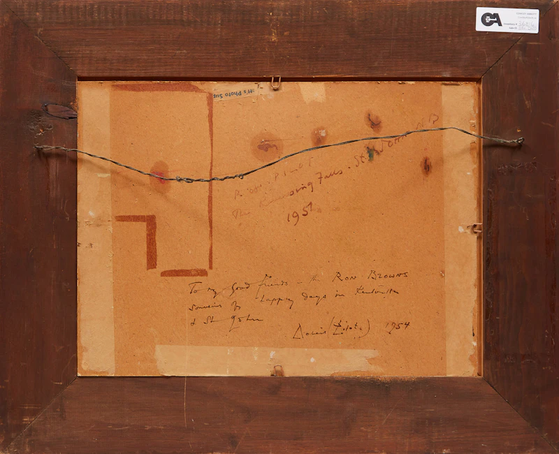 Robert Wakeham Pilot, The Reversing Falls, St. John, N.B., oil on canvas laid down on board, 1957 - view 3