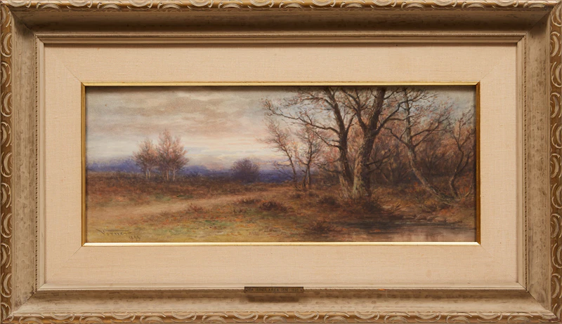 Frederick Arthur Verner, Country Landscape, watercolour, 1894 - view 2