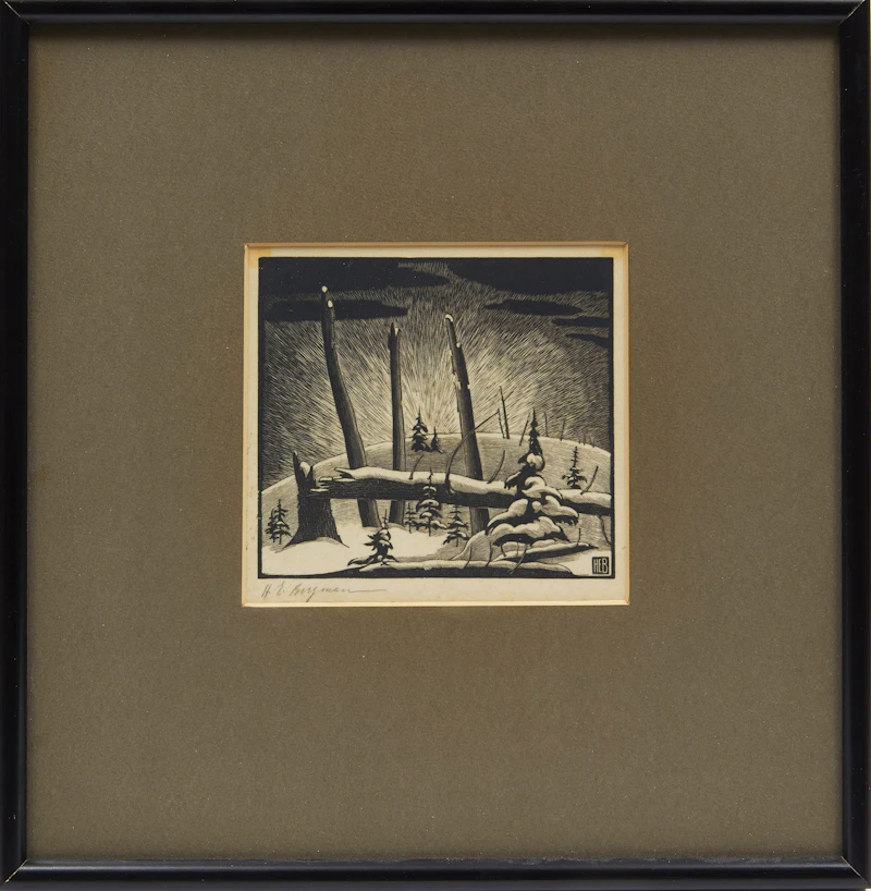 Henry Eric Bergman, Deadfall, woodblock - view 2