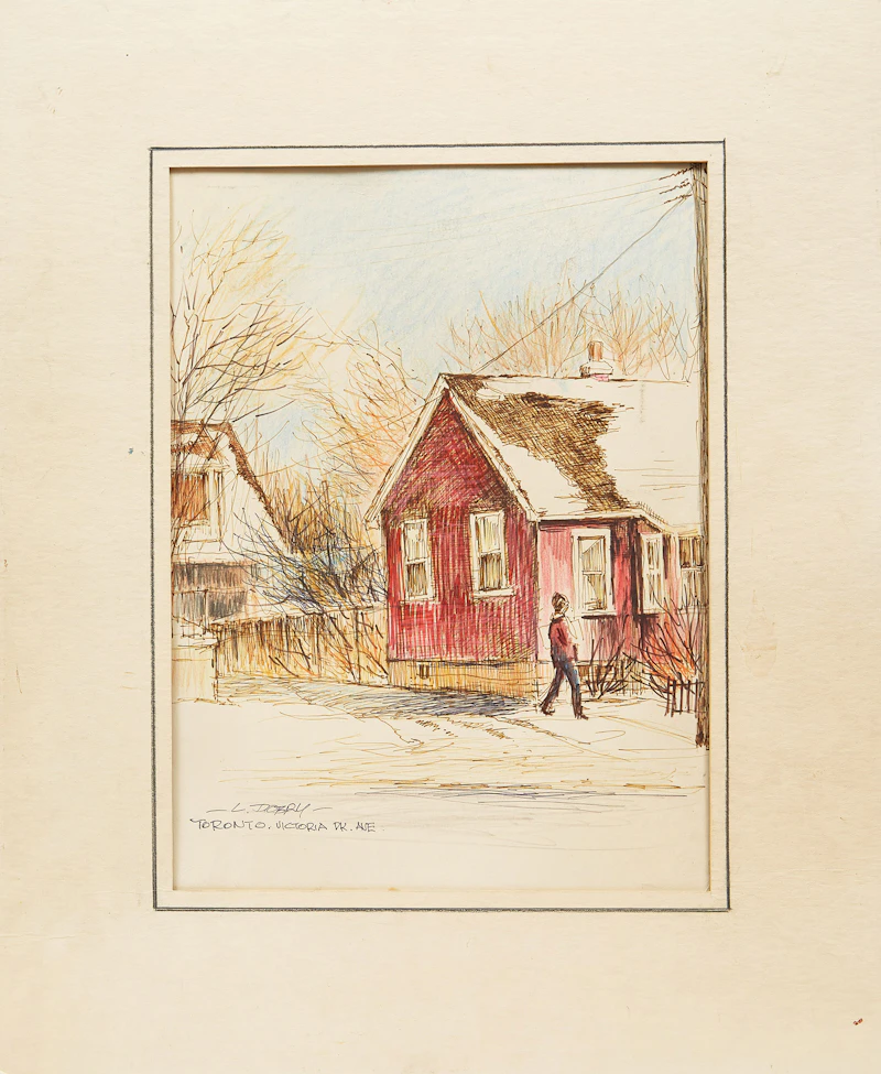 Louis  Dobry, Toronto, Victoria Pk. Ave, mixed media on paper - view 2