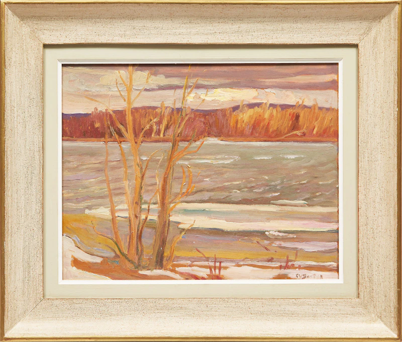 Ralph Wallace Burton, Spring near Fitzroy Harbour, oil on board, 1962 - view 2