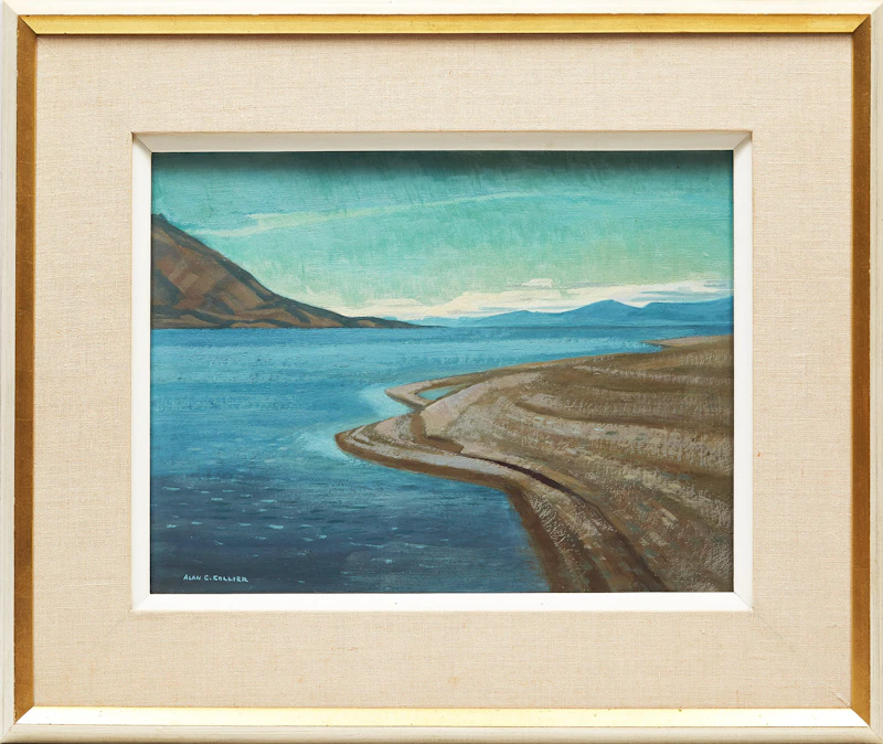 Alan Caswell Collier, Kluane Lake, Yukon, From South End, oil on board - view 2