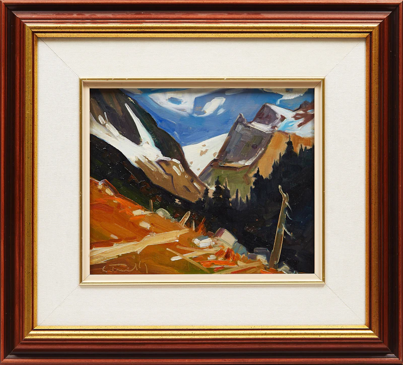 Louis Tremblay, Nord du Calgary, oil on canvas board - view 2