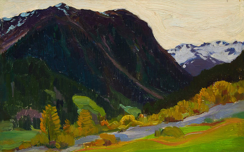 Dans les Alps by Clarence Alphonse Gagnon