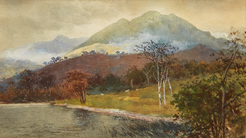 Mountain Landscape by John Arthur Fraser