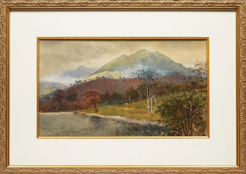 John Arthur Fraser, Mountain Landscape, watercolour - view 2