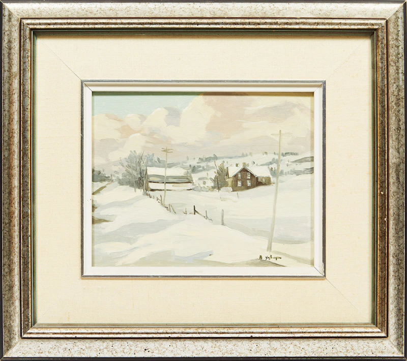 Arto Yuzbasiyan, Landscape Near Uxbridge, oil on board - view 2