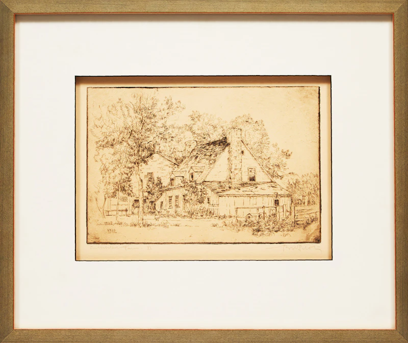 Robert Wakeham Pilot, The Habitant Farm, Chambly , etching - view 2