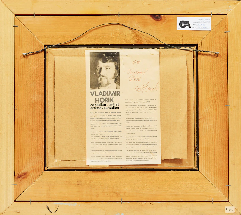 Vladimir Horik, Journal d’éte, oil on board, 1978 - view 3