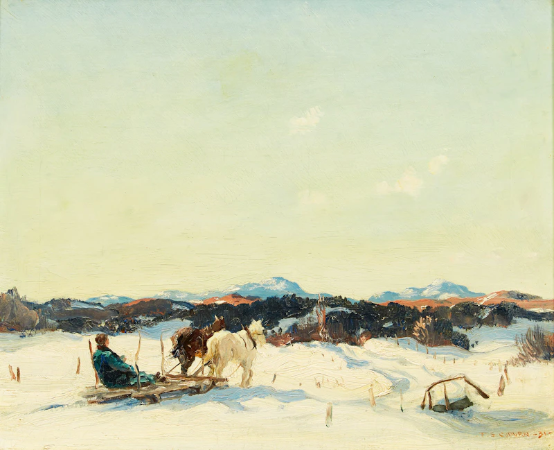 Frederick Simpson Coburn, Homeward Bound, oil on canvas