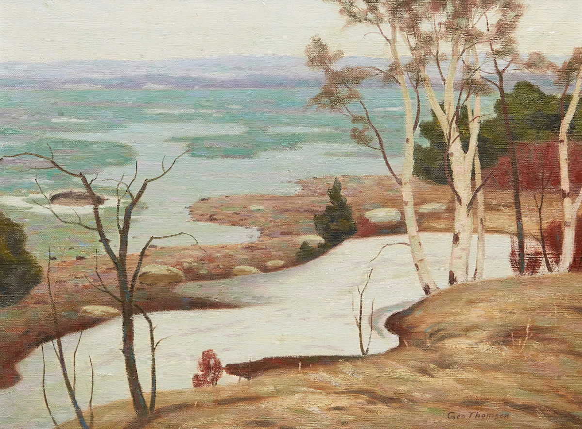 George Thomson, March Ice, oil on canvas