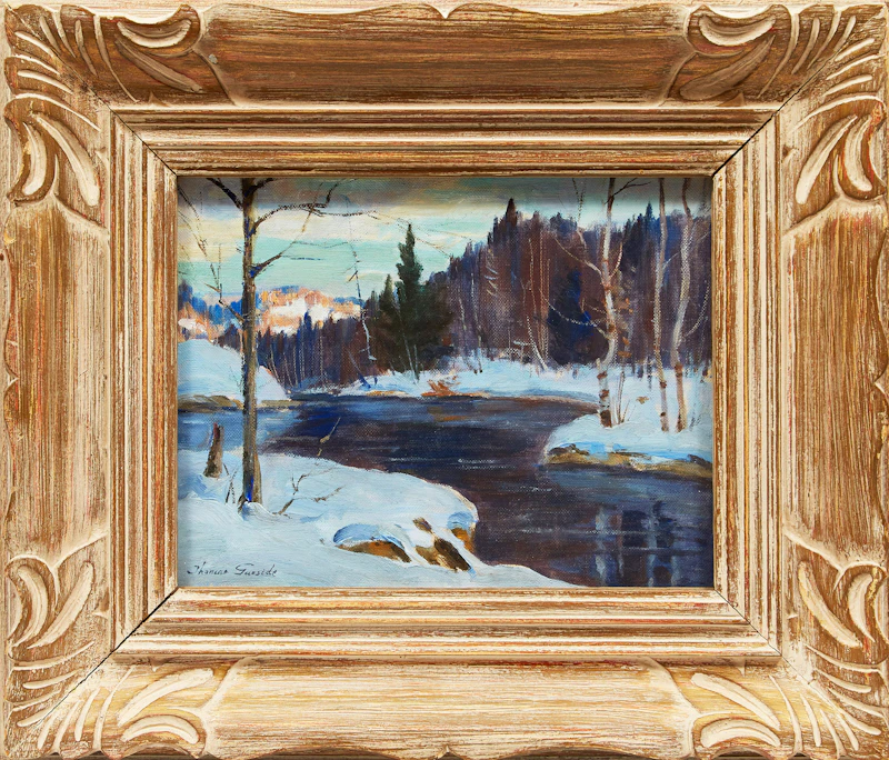 Thomas Hilton Garside, The Ronge River , oil on canvas board - view 2
