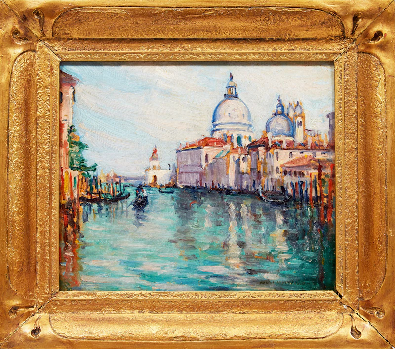 Manly Edward MacDonald, Basilica di Santa Maria della Salute, Venice, oil on board - view 2