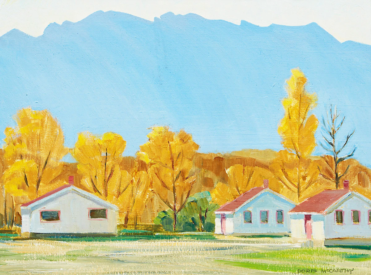 Doris Jean McCarthy, Golden, B.C., acrylic on board, 1974