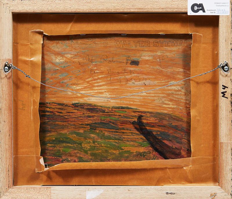 Alexander Young Jackson, Evening, Mount Robson from Berg Lake, oil on panel, 1914 - view 3