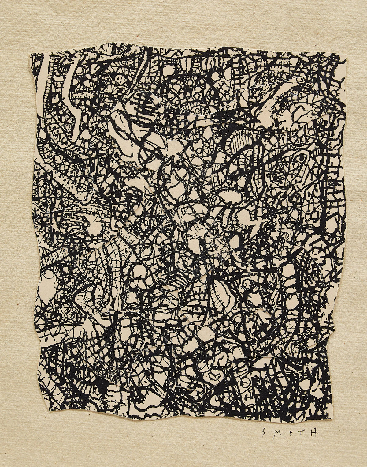 Gordon Appelbe Smith, Abstract Composition, collage on paper