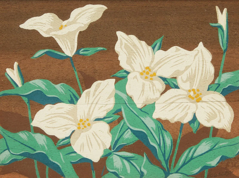 Alfred Joseph Casson, Trillium; Wood Sorrel; Dogwood, three colour silkscreens