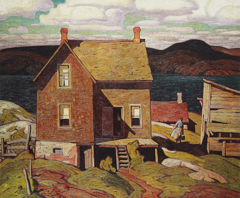 Alfred Joseph Casson, House at Parry Sound, photolithographic reproduction