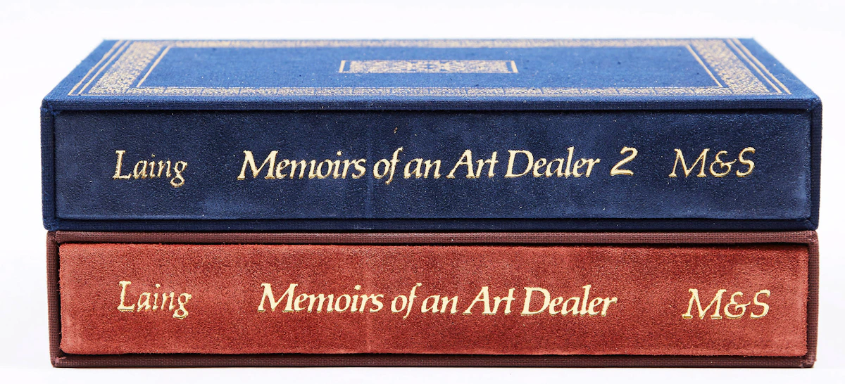 Books and Reference, Memoirs of an Art Dealer (Volumes 1 and 2), two books and two drawings