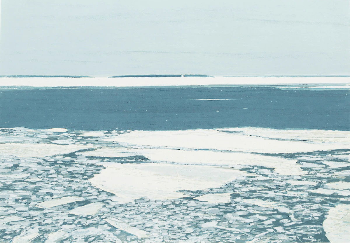 Gordon Appelbe Smith, Northumberland Strait II, colour serigraph, 1978