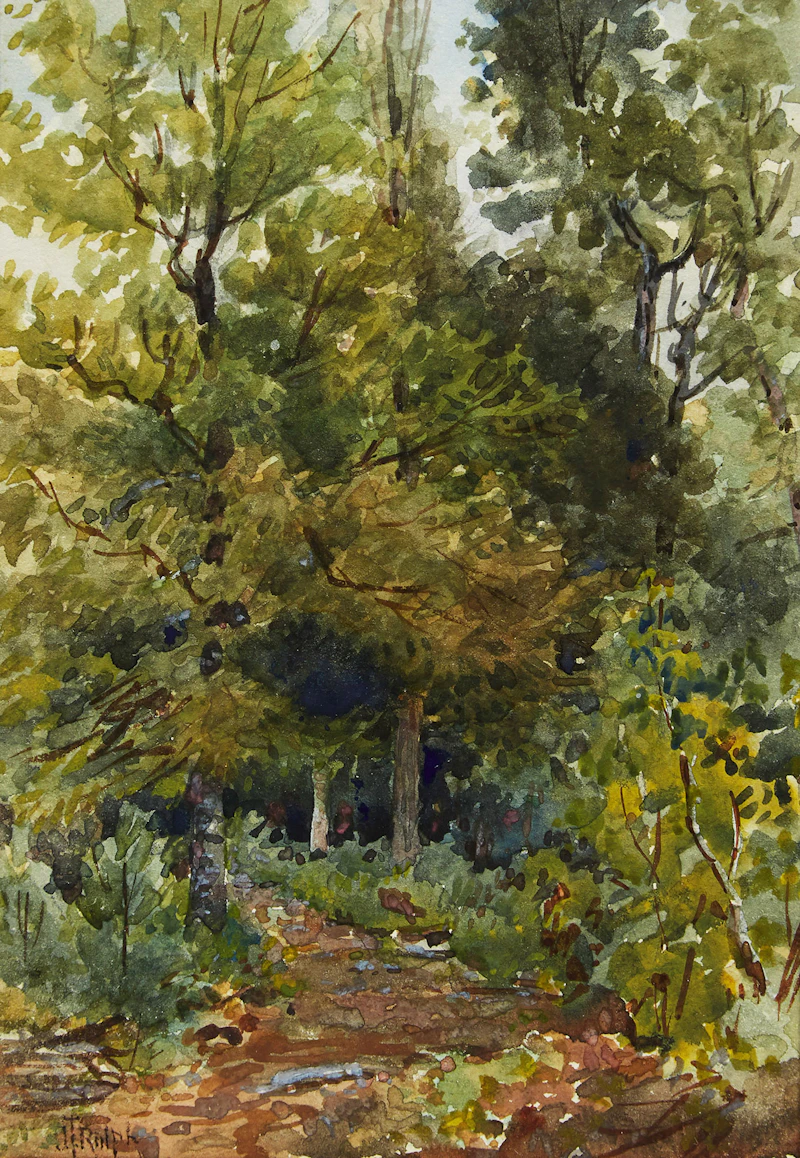 Joseph Thomas Rolph, Forest Trail, watercolour