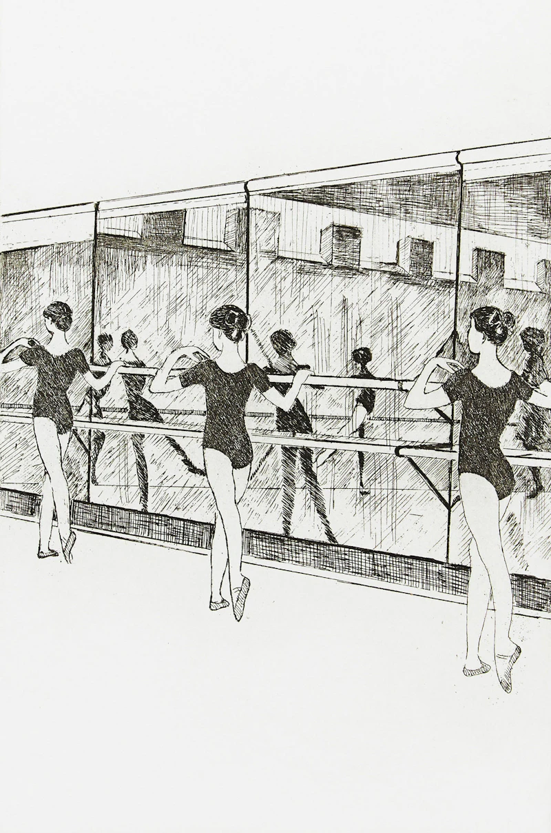 Rita Briansky, Warm Up, etching