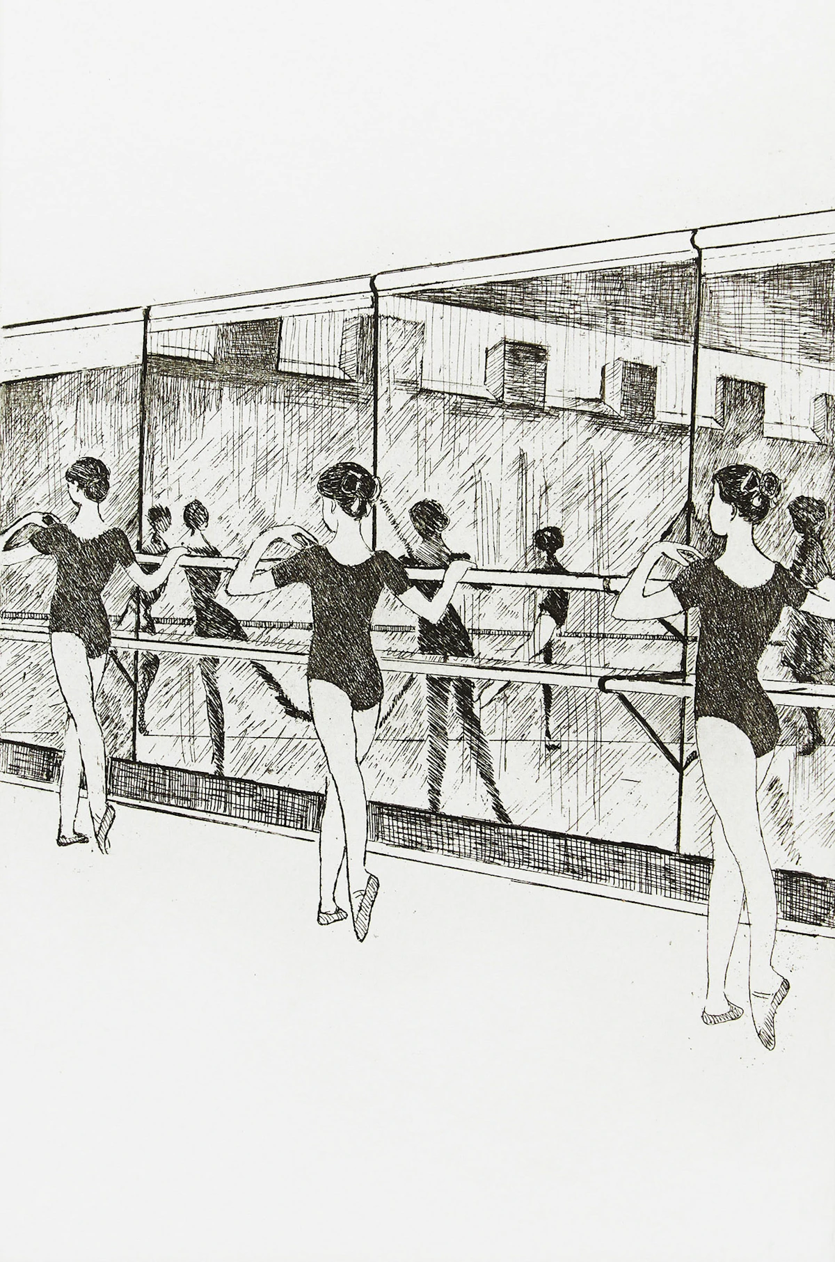 Rita Briansky, Warm Up, etching
