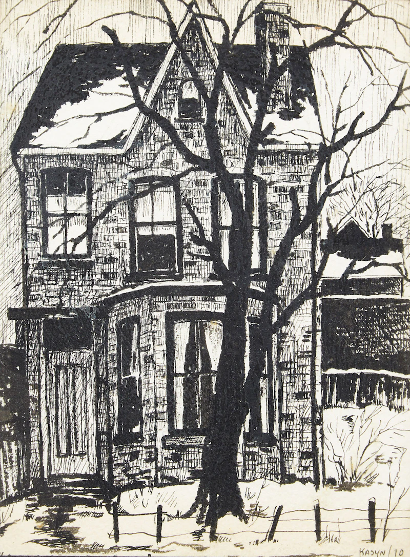 Old House on Shuter Street by John Kasyn