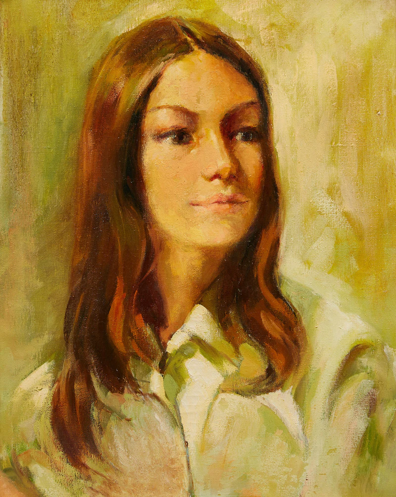 Horace Albert Ellam, Portrait of a Young Woman, oil on canvas