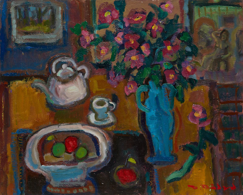 Pierre Bédard, Detente, oil on board