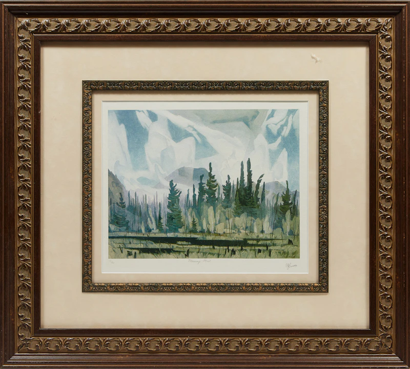Alfred Joseph Casson, Morning Mist, photolithographic reproduction