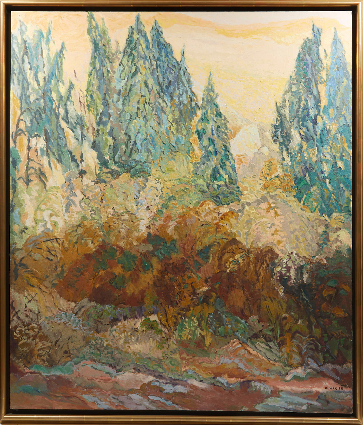 Susan Oliver, Landscape in the Wind, oil on canvas, 1985