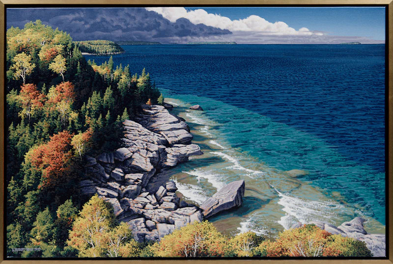 Distant Thunderstorm (Bruce Peninsula) by E. Robert Ross