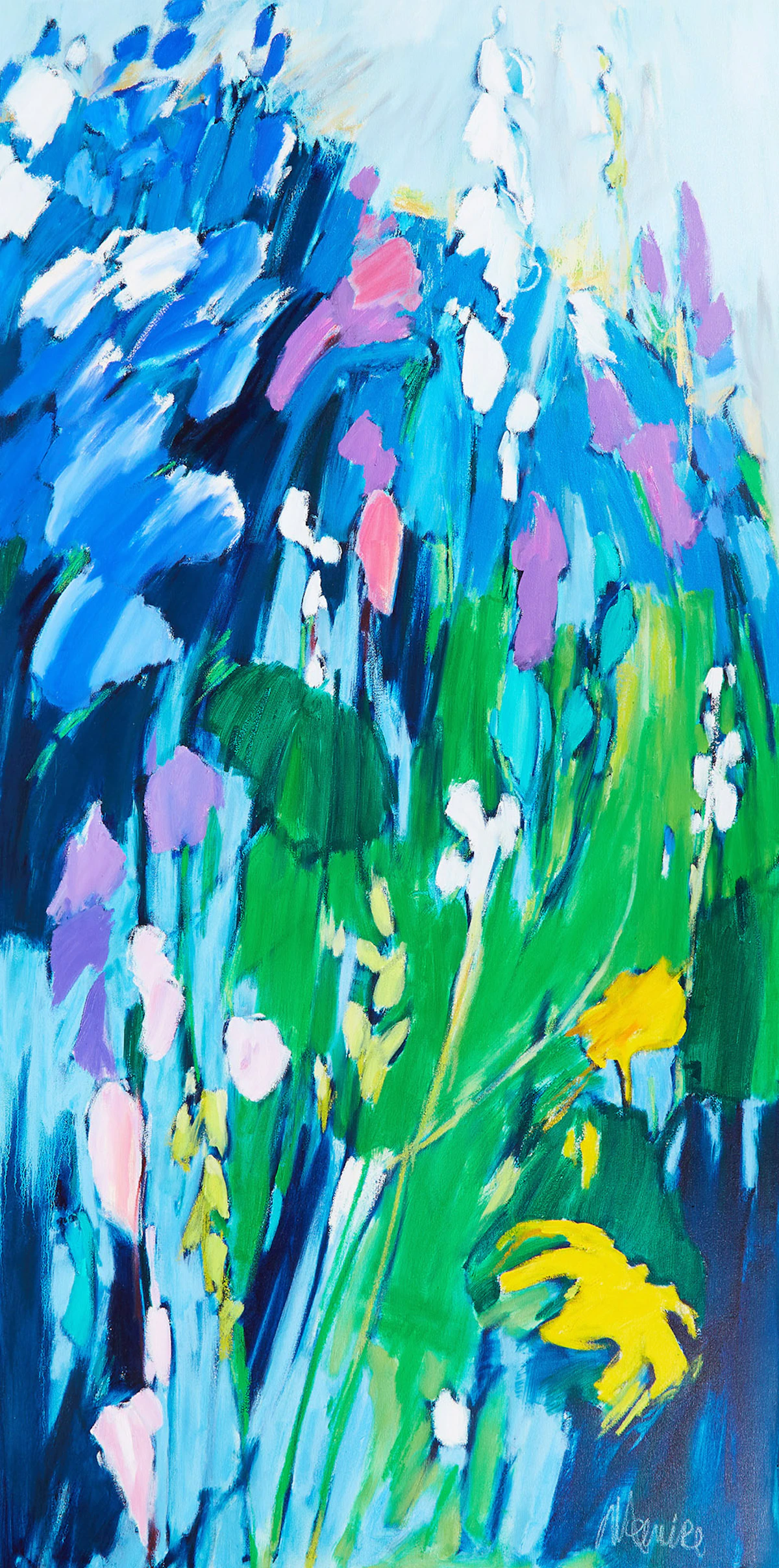 Unknown Artist, Coteau bleu, oil on canvas