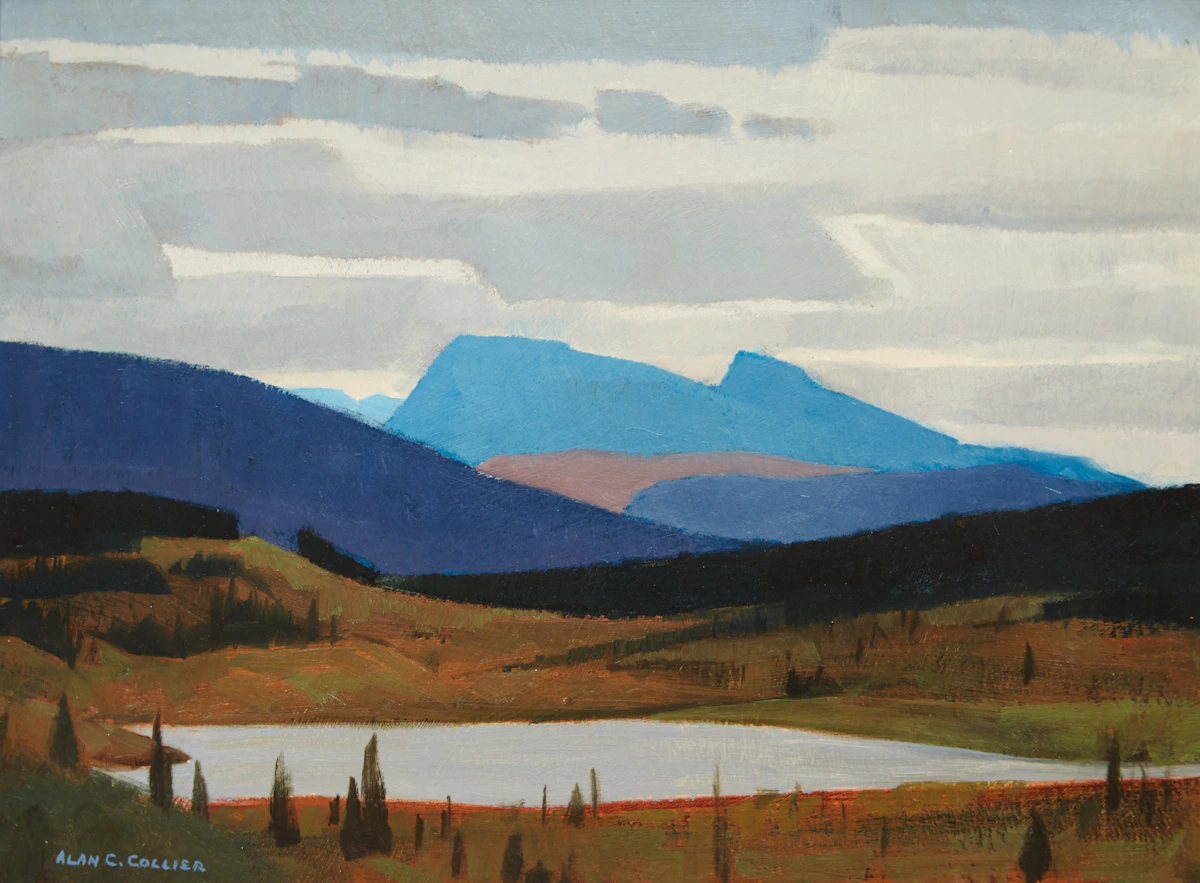 Alan Caswell Collier, Gnat Pass, On the Arctic Watershed, South of Dease Lake, B.C., oil on board