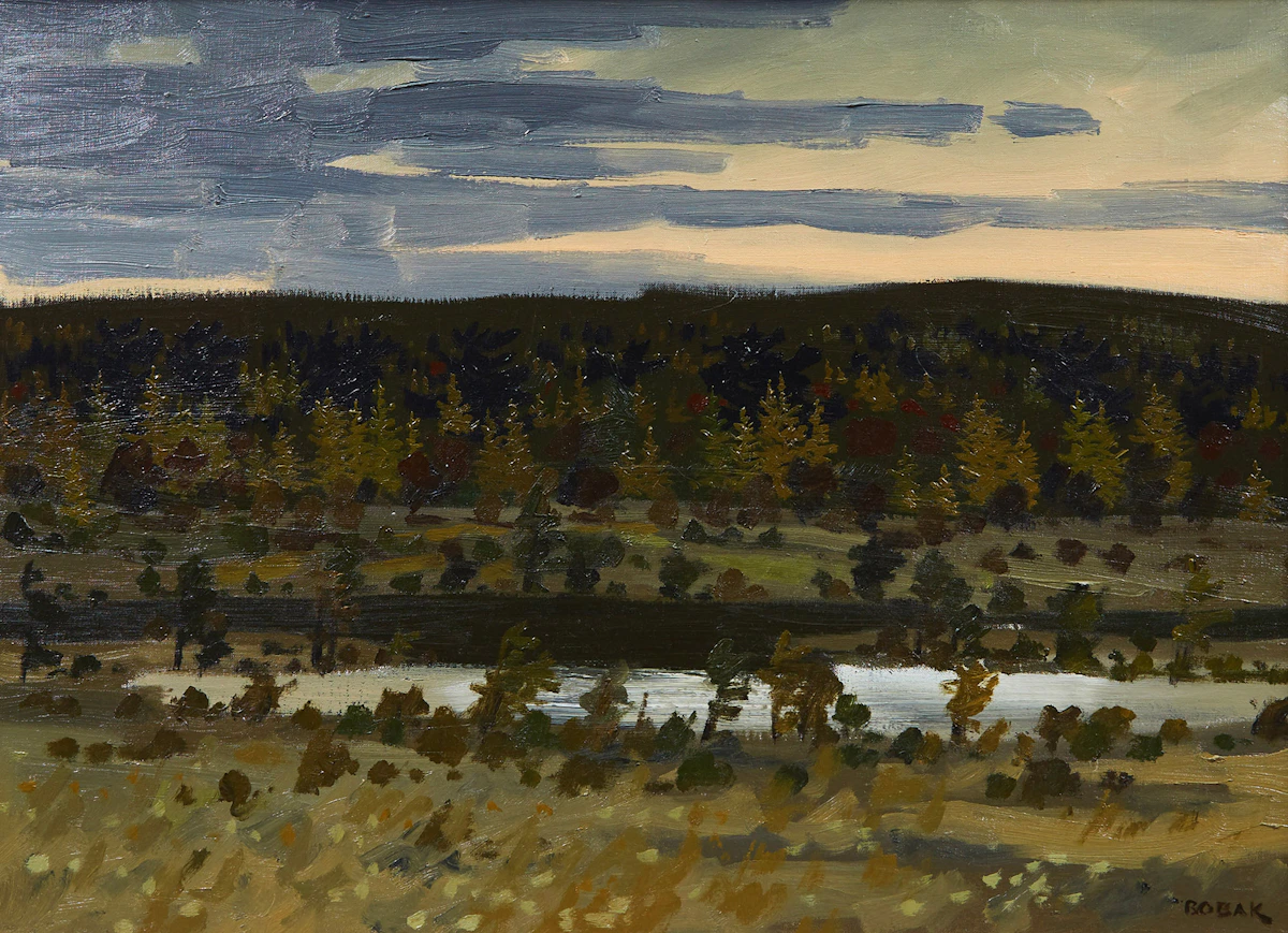 Bruno Joseph Bobak, Late Summer Evening, oil on canvas