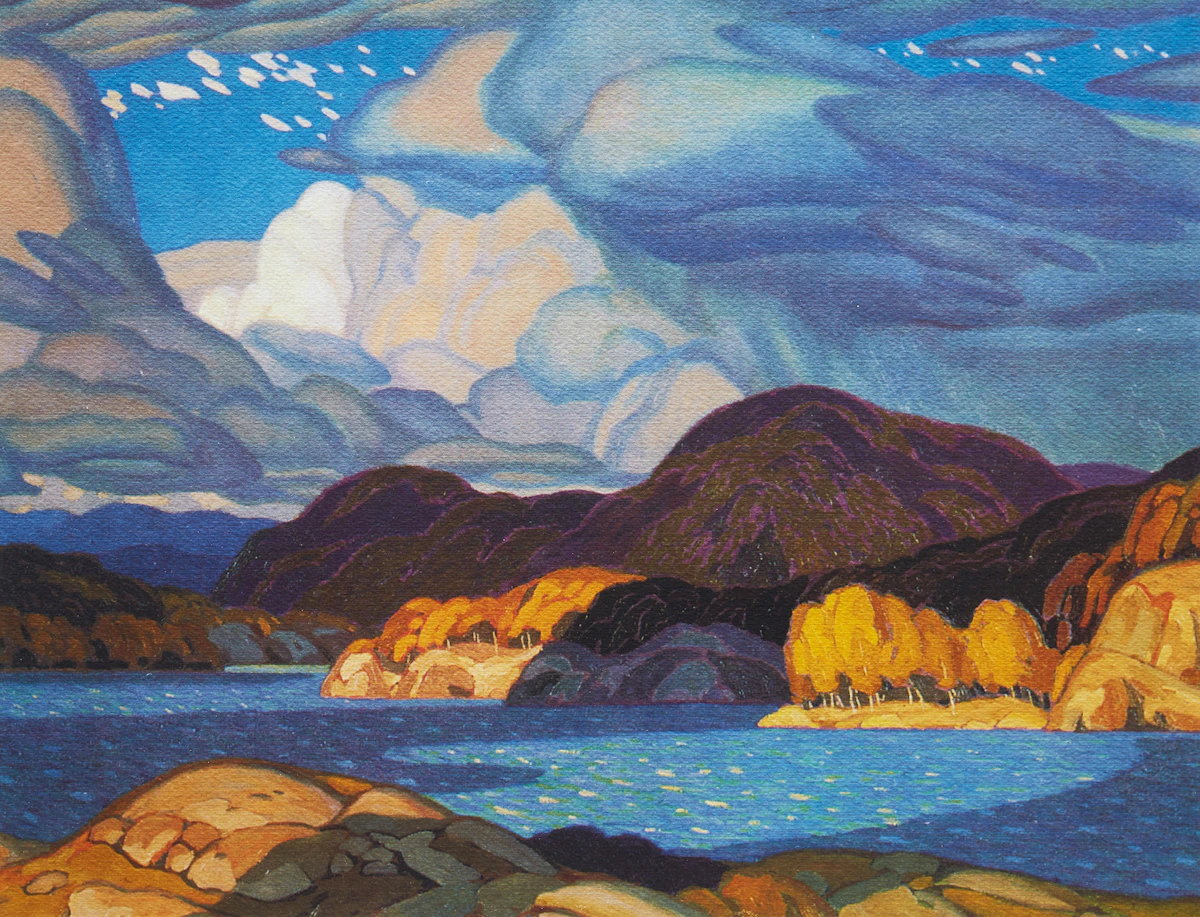 Alfred Joseph Casson, October Sky, photolithographic reproduction