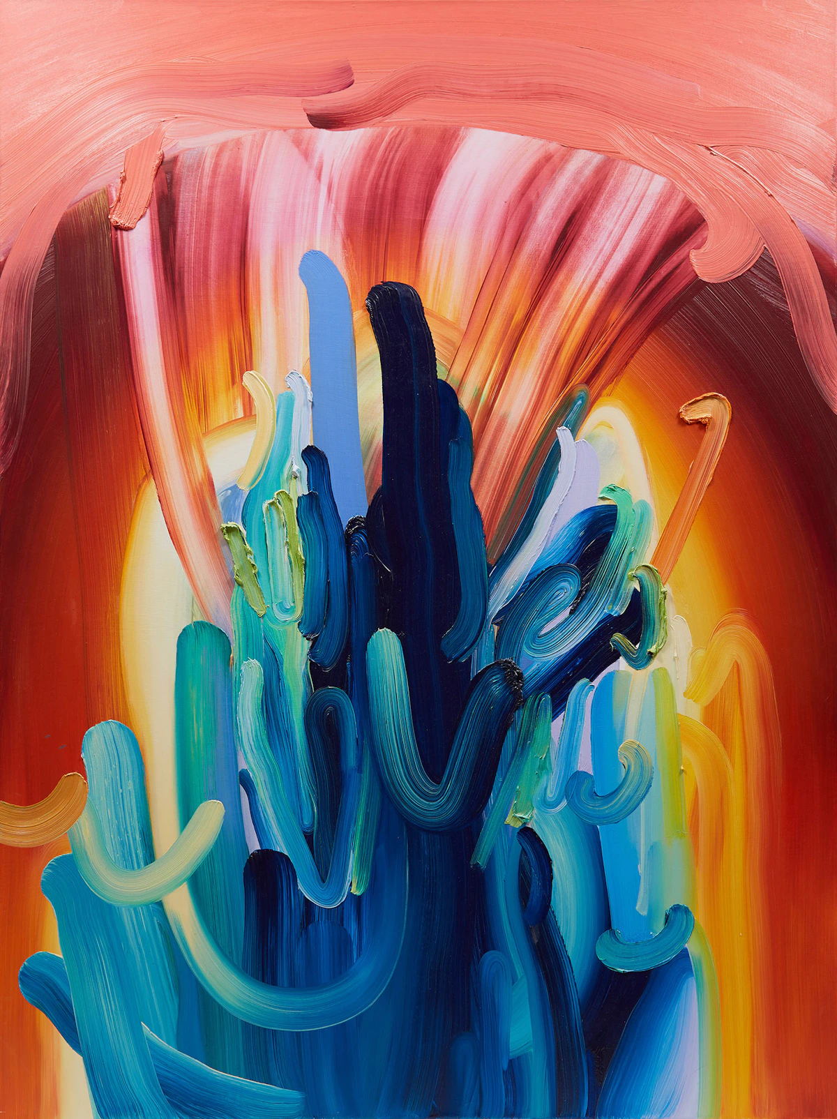 Erin Loree, Outflow, oil on canvas, 2014