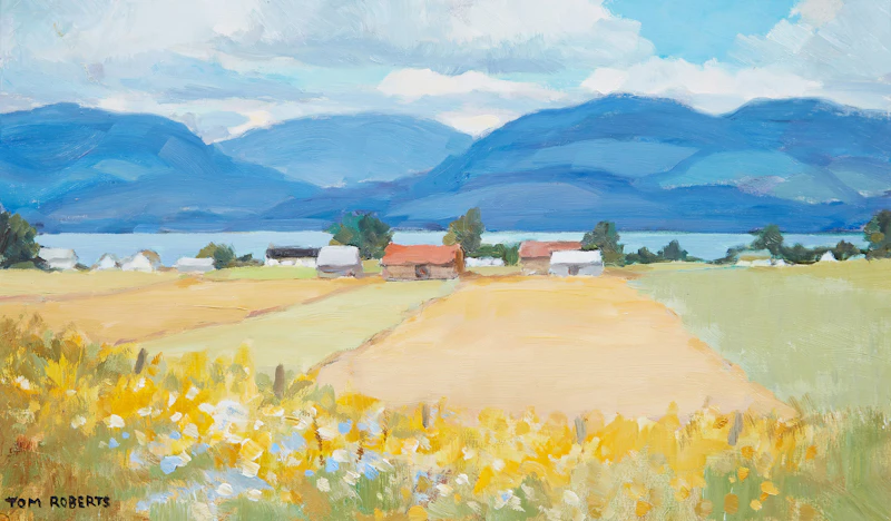 Farm Field and North Shore by Thomas Keith Roberts